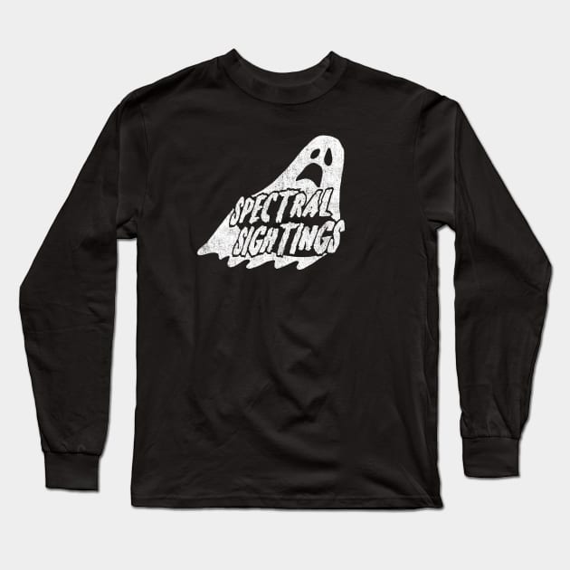 Spectral Sightings Long Sleeve T-Shirt by huckblade